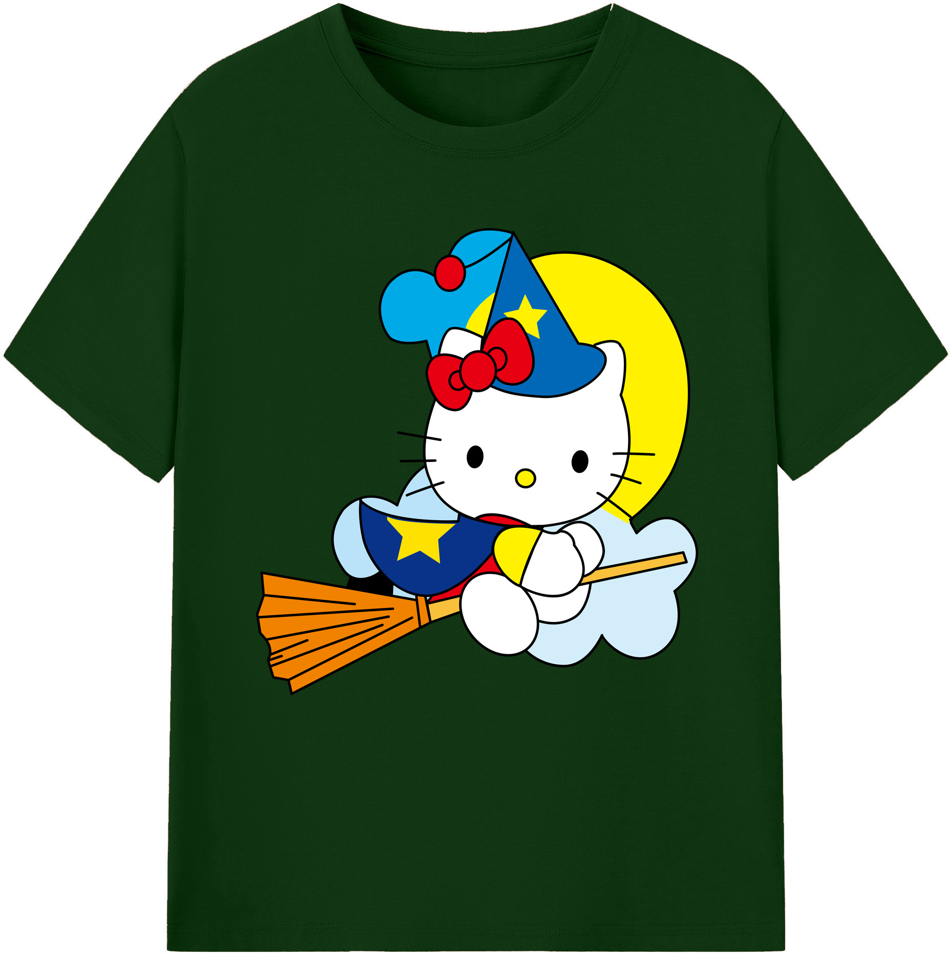 （画像用） Hello Kitty ハローキティ 綿100％半袖Tシャツ（フロントプリント）